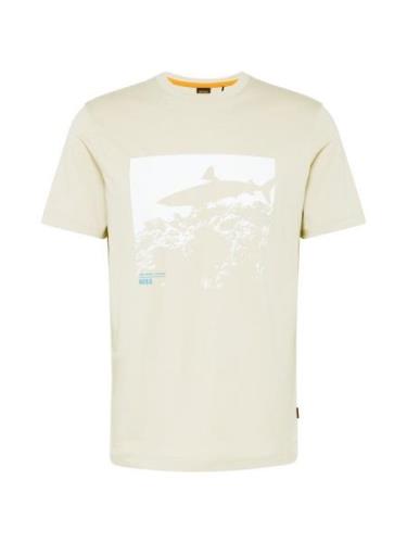 BOSS Bluser & t-shirts 'Sea horse'  ecru / himmelblå / hvid