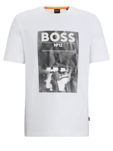 BOSS Bluser & t-shirts  grå / lysegrå / hvid / offwhite