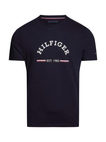 TOMMY HILFIGER Bluser & t-shirts  marin / mørkerød / hvid