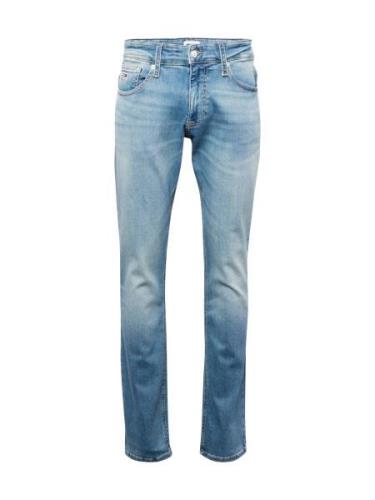 Tommy Jeans Jeans 'SCANTON'  blue denim / rød / hvid