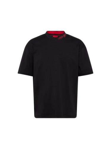 HUGO Bluser & t-shirts 'Demming'  rød / sort