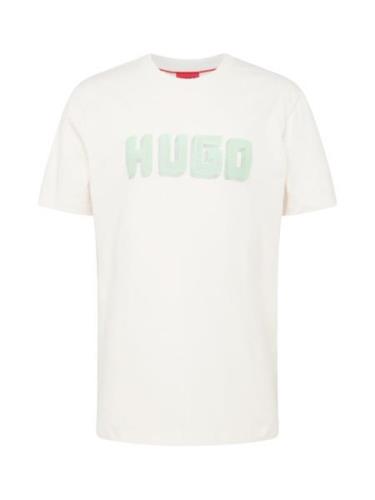 HUGO Bluser & t-shirts 'Daqerio'  mint / mørkegrøn / naturhvid