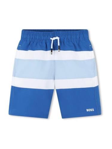 BOSS Badeshorts  blå / lyseblå / hvid