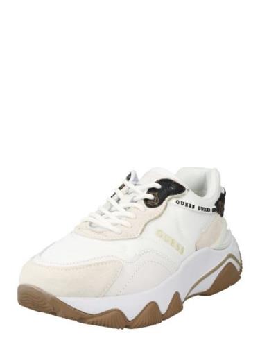 GUESS Sneaker low 'MICOLA'  karamel / lysegrå / sort / hvid