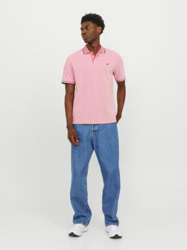 JACK & JONES Bluser & t-shirts 'Bluwin'  navy / lys pink / offwhite