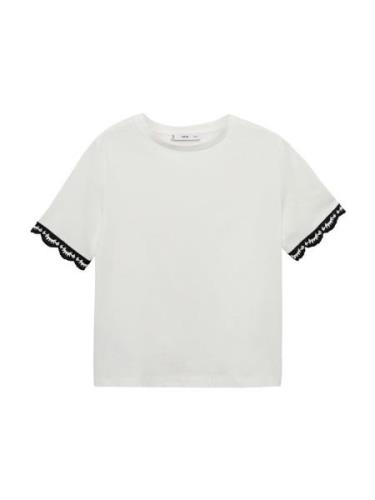 MANGO Shirts 'TAGLI'  sort / offwhite