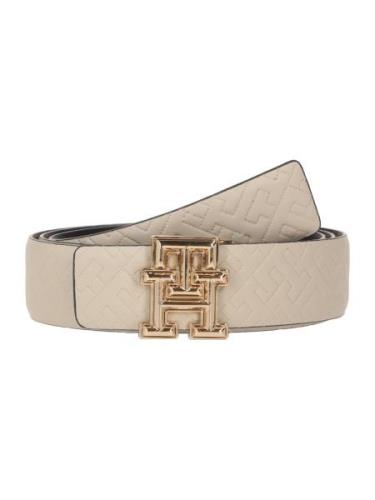 TOMMY HILFIGER Bælte 'Revamp REV 3.0'  beige / guld / sort