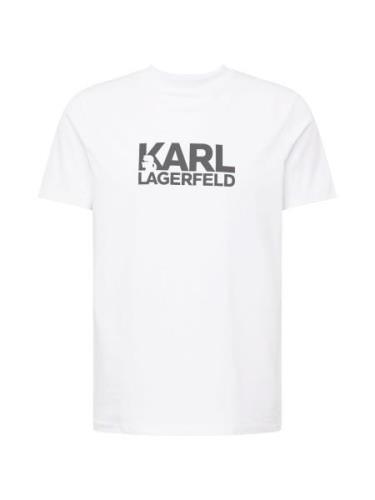 Karl Lagerfeld Bluser & t-shirts  mørkegrå / hvid