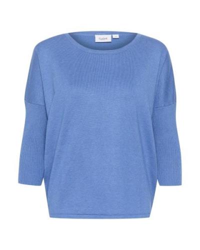 SAINT TROPEZ Pullover 'Mila'  blå-meleret