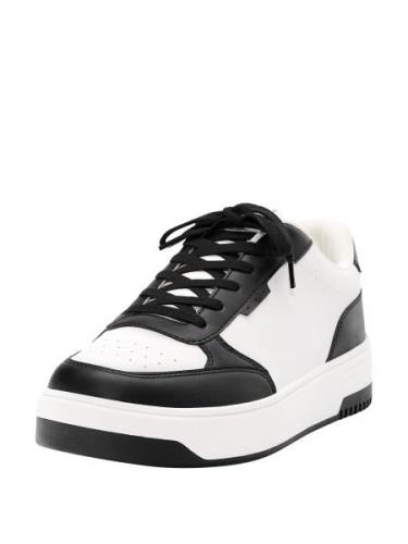 Pull&Bear Sneaker low  sort / hvid
