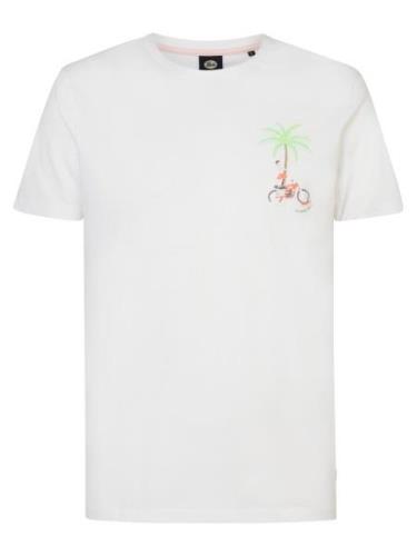 Petrol Industries Bluser & t-shirts  brun / lysegrøn / orange / hvid