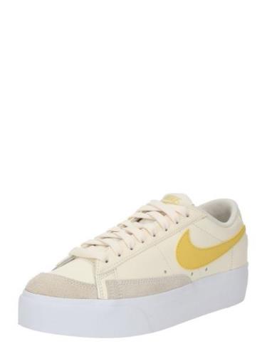 Nike Sportswear Sneaker low 'Blazer'  elfenben / mørkebeige / gul