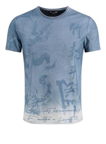 Key Largo Bluser & t-shirts 'TIGER'  blå-meleret