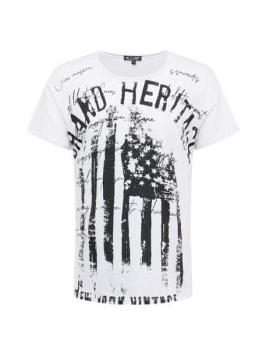 Key Largo Bluser & t-shirts 'MT VINTAGE'  sort / hvid