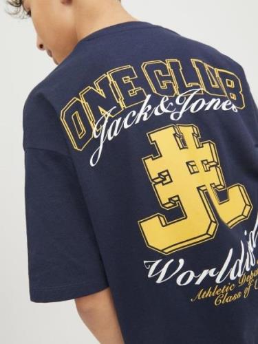 Jack & Jones Junior Shirts  mørkeblå / gul / hvid