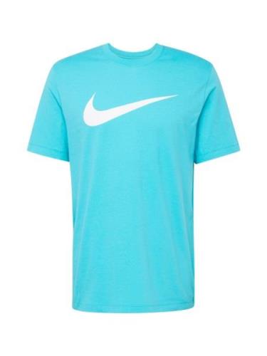 Nike Sportswear Bluser & t-shirts 'Swoosh'  aqua / hvid