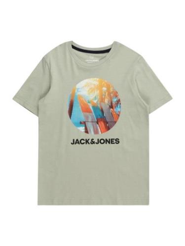 Jack & Jones Junior Shirts 'NAVIN'  cyanblå / pastelgrøn / orange / so...