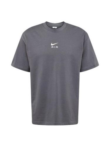 Nike Sportswear Bluser & t-shirts 'AIR'  beige / mørkegrå / hvid