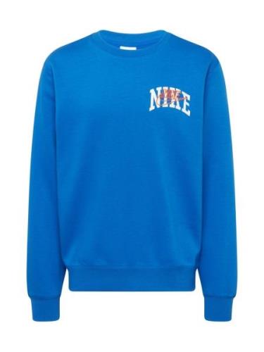 Nike Sportswear Sweatshirt 'CLUB BB ARCH GX'  royalblå / orange / hvid