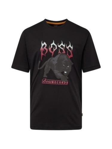 BOSS Bluser & t-shirts 'Pantera'  grå / pitaya / sort / hvid