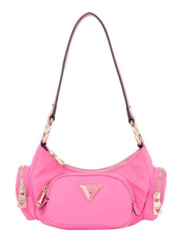 GUESS Skuldertaske 'GEMMA'  guld / lys pink / sort