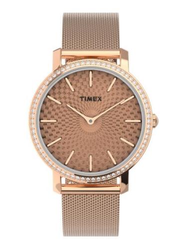 TIMEX Analogt ur 'Transcend City Collection'  rosa guld