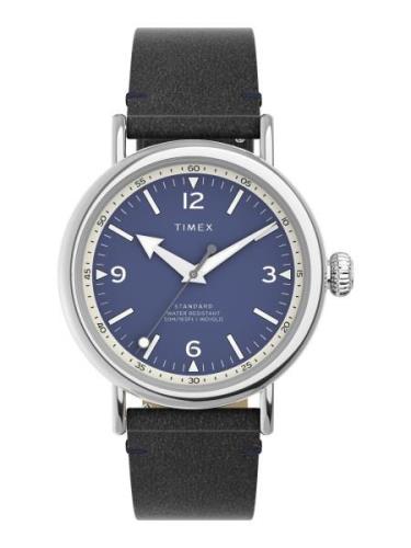 TIMEX Analogt ur  blå / sort / sølv