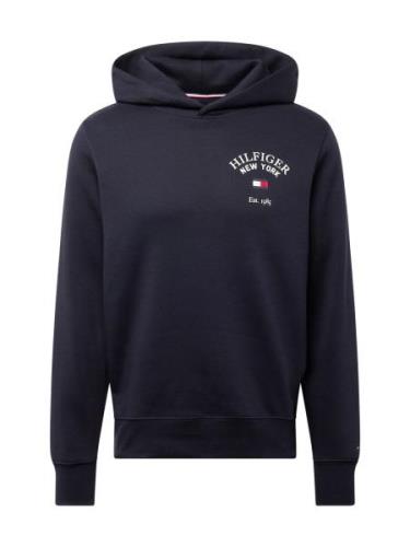 TOMMY HILFIGER Sweatshirt 'Arched Varsity'  navy / rød / hvid