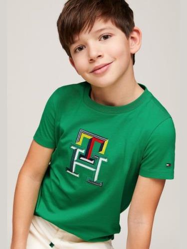 TOMMY HILFIGER Shirts  grøn / rød / sort / hvid
