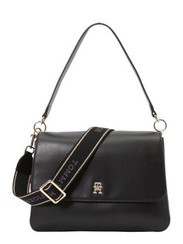 TOMMY HILFIGER Skuldertaske 'Joy'  guld / sort