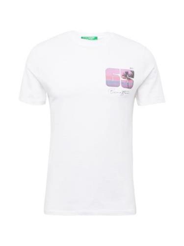 UNITED COLORS OF BENETTON Bluser & t-shirts  blå / pink / sort / hvid