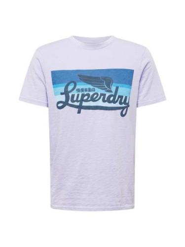 Superdry Bluser & t-shirts  blå-meleret / lilla