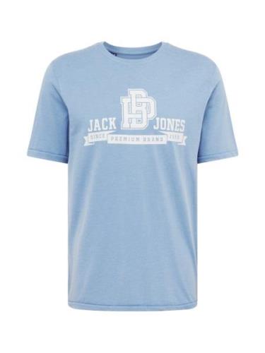 JACK & JONES Bluser & t-shirts 'SEBASTIAN'  himmelblå / hvid