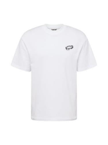 JACK & JONES Bluser & t-shirts 'THREAD'  sort / hvid