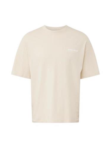 JACK & JONES Bluser & t-shirts 'FORM'  sand / sort / hvid