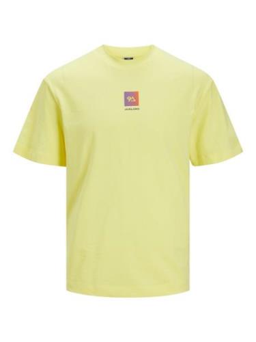 JACK & JONES Bluser & t-shirts 'BEECH'  gul / mørkelilla / orange