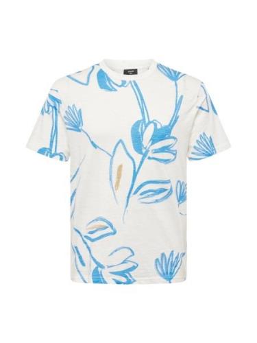 JACK & JONES Bluser & t-shirts 'Palma'  beige / blå / hvid