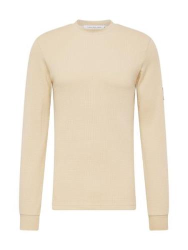 Calvin Klein Jeans Bluser & t-shirts  beige / sort / hvid