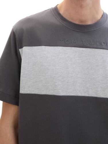 TOM TAILOR Bluser & t-shirts  grå / mørkegrå / grå-meleret