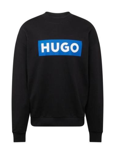 HUGO Sweatshirt 'Niero'  azur / sort / hvid