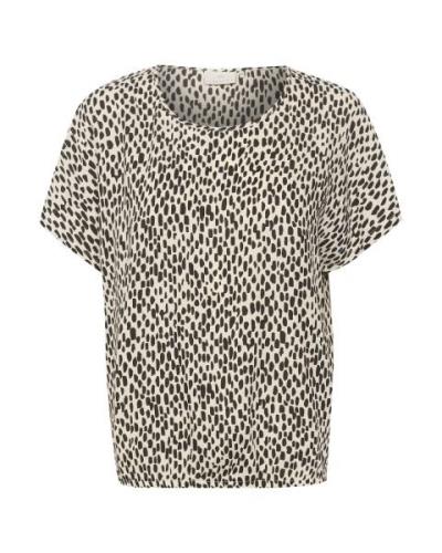 Kaffe Bluse 'Jetta'  beige / sort