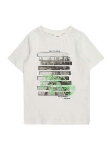 s.Oliver Shirts  lysegrå / lysegrøn / naturhvid