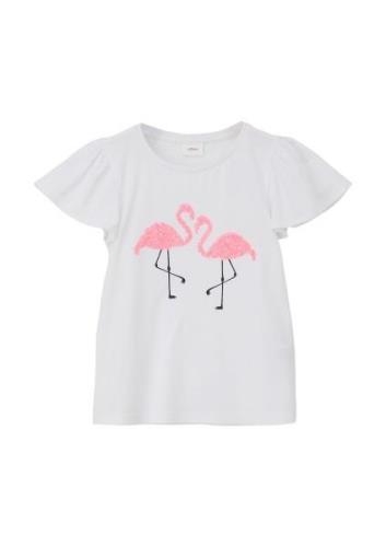 s.Oliver Bluser & t-shirts  pitaya / sort / hvid