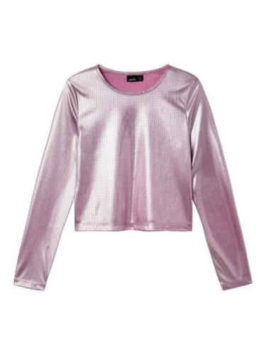 NAME IT Bluse  pink / sølv