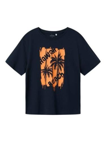 NAME IT Shirts 'VAGNO'  navy / orange