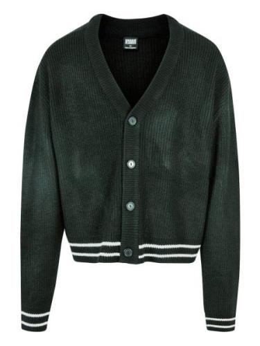 Urban Classics Cardigan  mørkegrøn / hvid