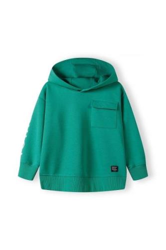 MINOTI Sweatshirt  grøn / sort / hvid