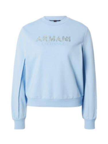 ARMANI EXCHANGE Sweatshirt  safir / lyseblå / transparent