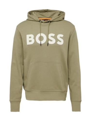 BOSS Sweatshirt 'Webasic'  oliven / hvid