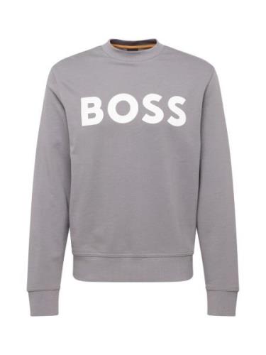 BOSS Sweatshirt  mørkegrå / hvid